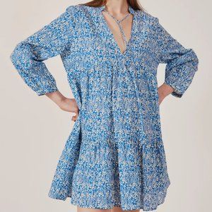 Deluc Sirius Print Dress Blue Extra Small XS
